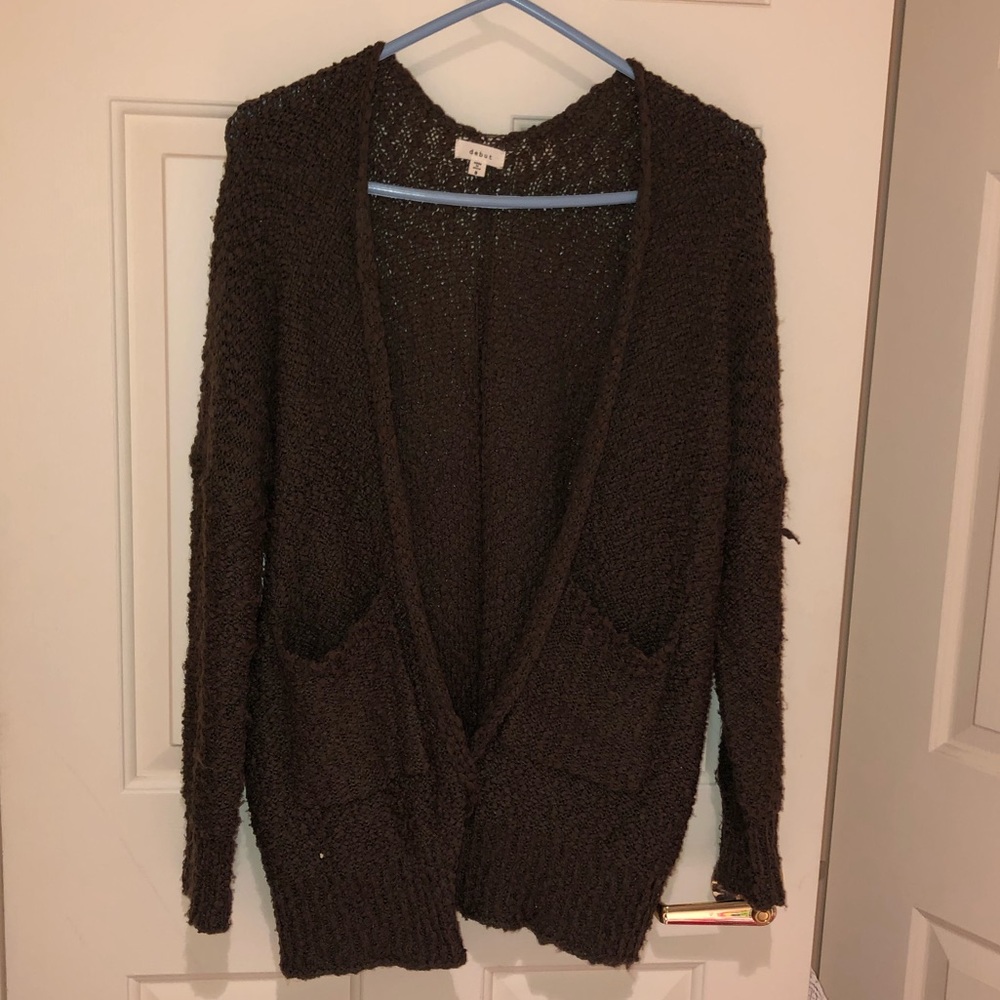 Chunky Knit Sweater with Pockets- Size Small